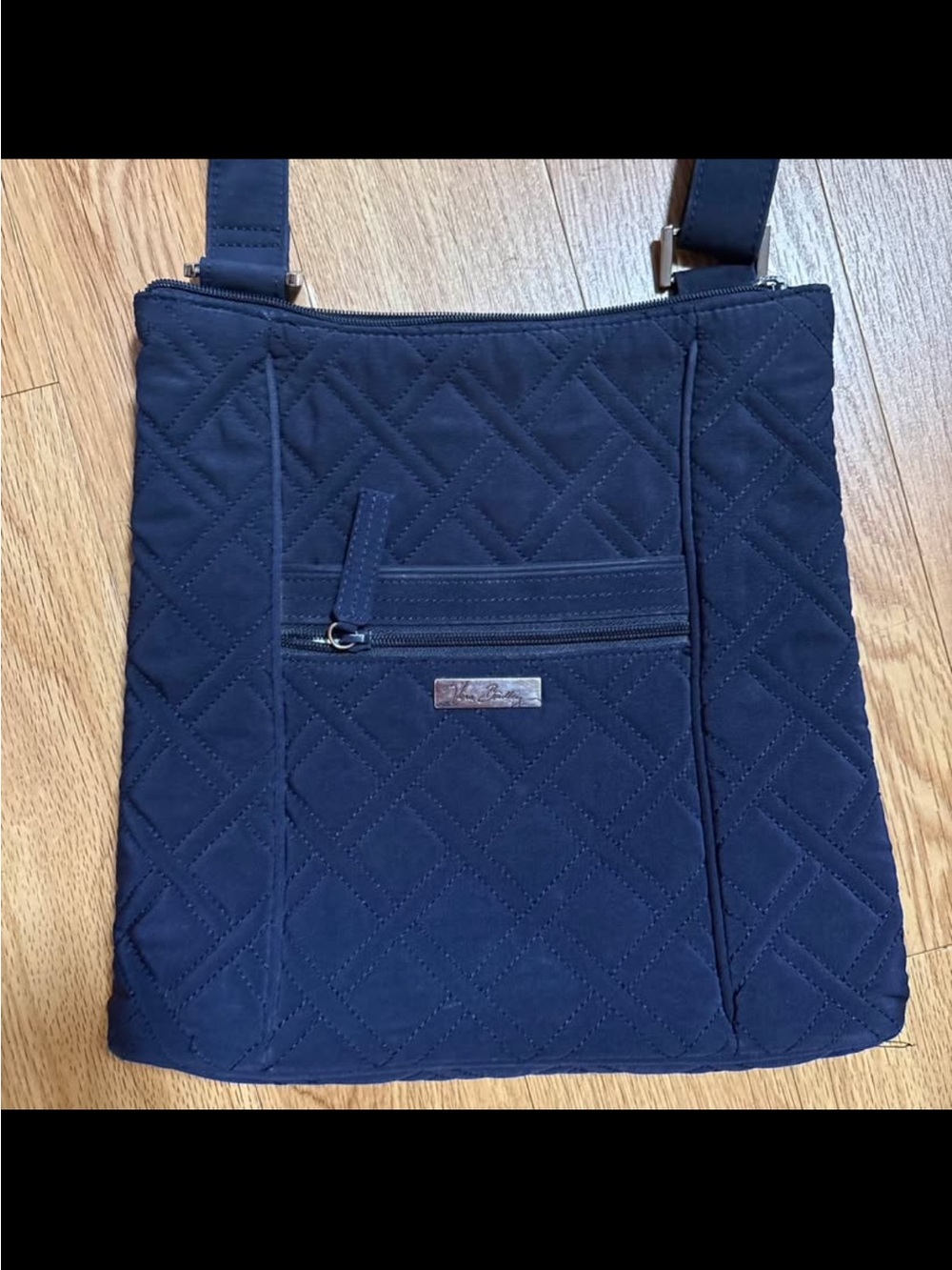 Vera Bradley Quilted Navy Crossbody Shoulder Bag